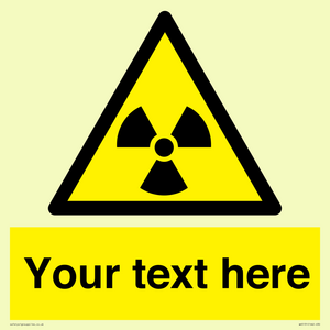 Custom Radioactive Material Sign